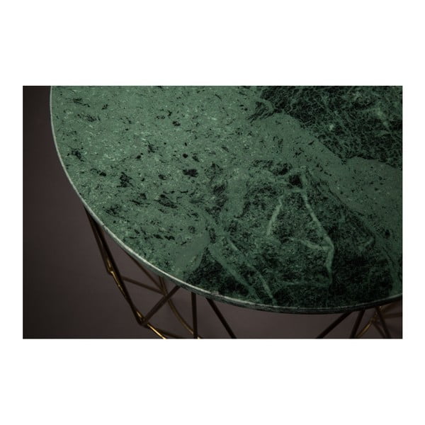 Odkládací stolek s mramorovou deskou Dutchbone, ⌀ 51 cm-image-2