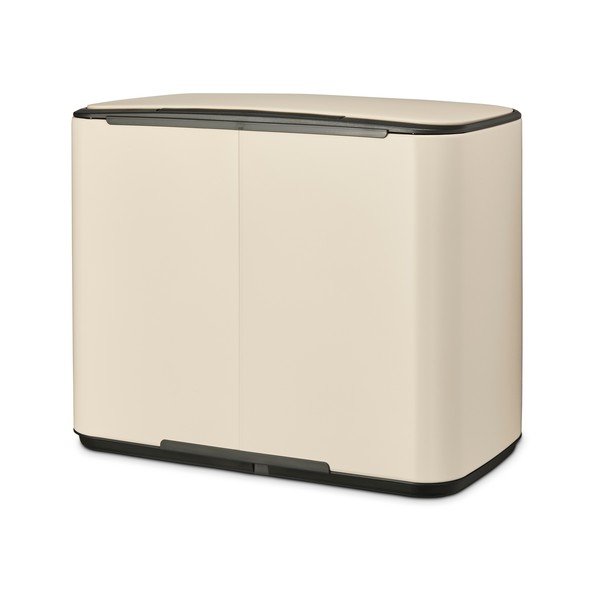 Béžový nášlapný ocelový odpadkový koš 36 l Bo – Brabantia-image-3