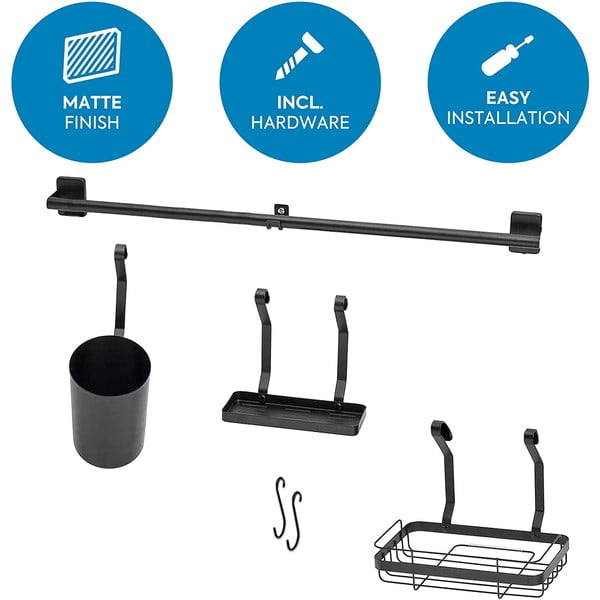 Černý nástěnný organizér iDesign Austin-image-2