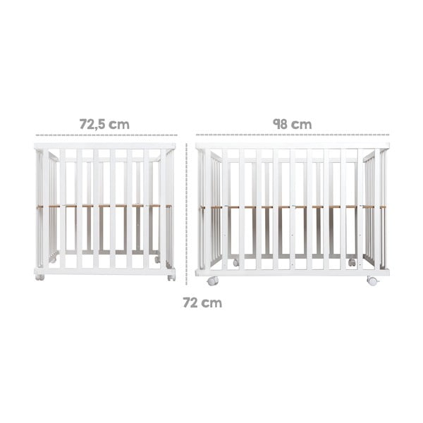 Bílá dětská ohrádka 100x75 cm Sternenzauber – Roba-image-3