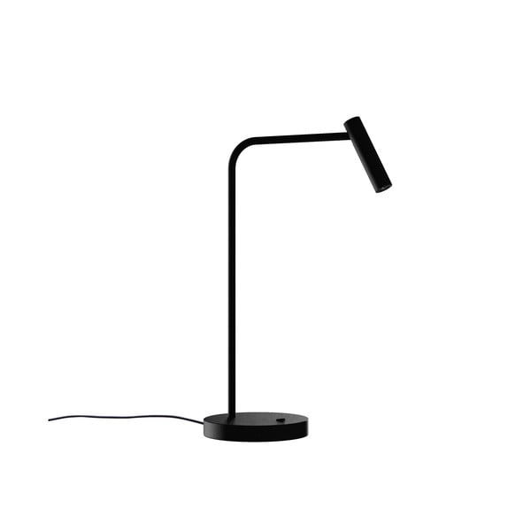 Černá stolní lampa SULION Alexia, výška 50,3 cm