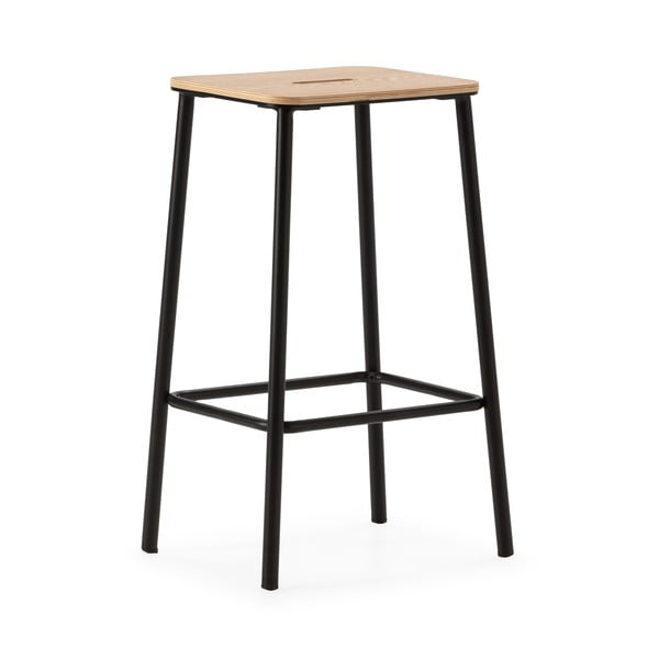 Černé barové židle v sadě 2 ks (výška sedáku 65 cm) Abba – Marckeric