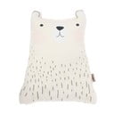 Bílý dětský polštářek s příměsí bavlny Mike & Co. NEW YORK Pillow Toy Bear Cute, 22 x 30 cm