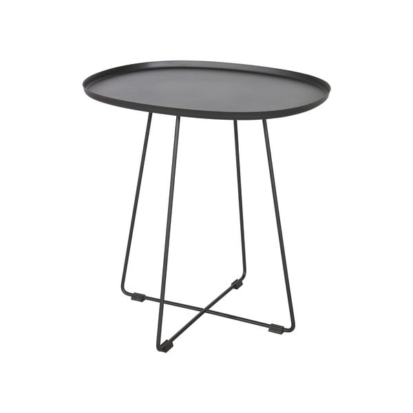 Černý odkládací stolek WOOOD Otis Luna-image-1