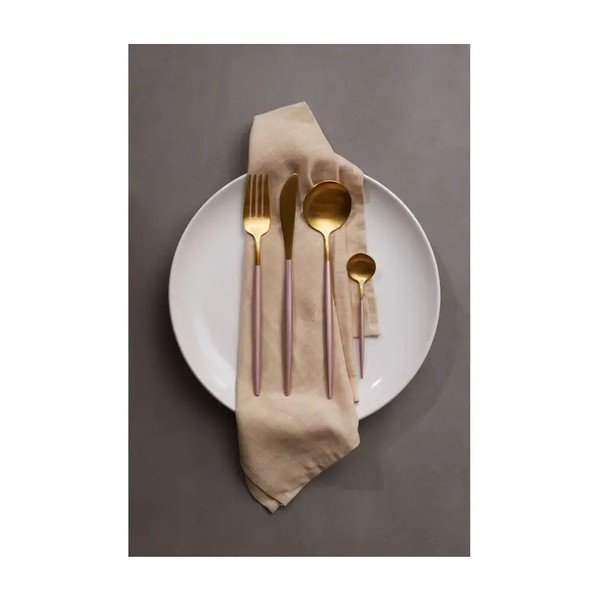 Nerezový příbor ve zlaté barvě 16 ks Avie – Premier Housewares-image-1