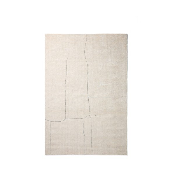 Krémový ručně tkaný koberec s příměsí bavlny 230x160 cm Lisdan – Kave Home