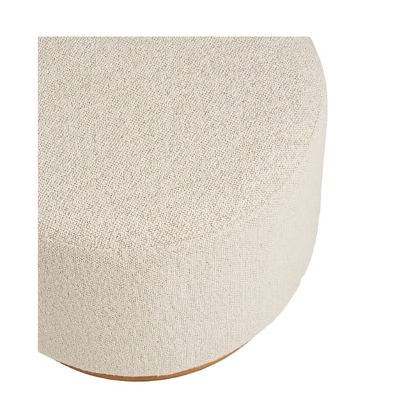 Béžový taburet z textilie bouclé Daisy – House Nordic-image-2