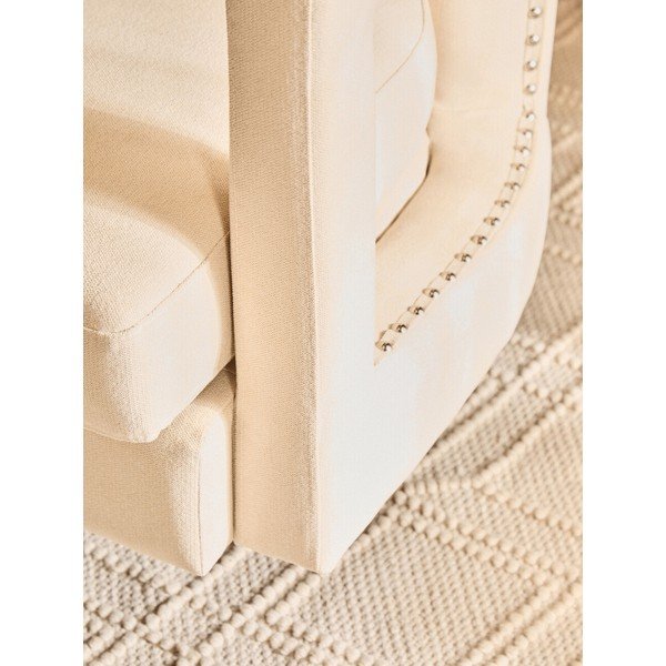 Béžové otočné sametové křeslo Hestia – Premier Housewares-image-3