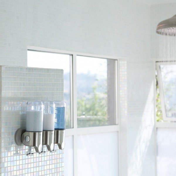 Nástěnný dávkovač mýdla z nerezové oceli ve stříbrné barvě 1.32 l - simplehuman-image-3