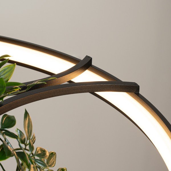 Černé hliníkové LED závěsné svítidlo ø 78 cm RIO – Thoro-image-3