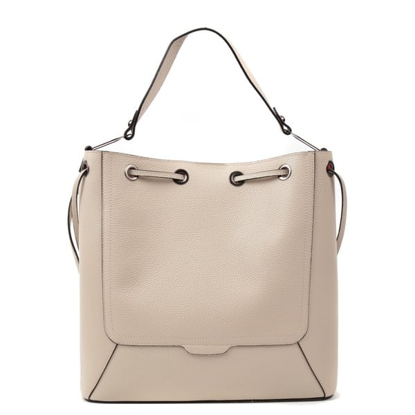 Béžová kožená kabelka Renata Corsi Havna-image-3