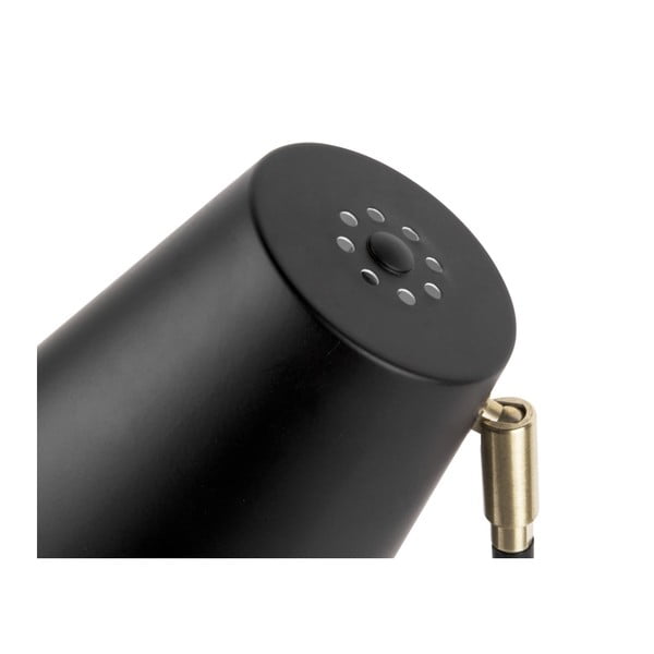 Černá stolní lampa s detaily ve zlaté barvě Leitmotiv Noble-image-2