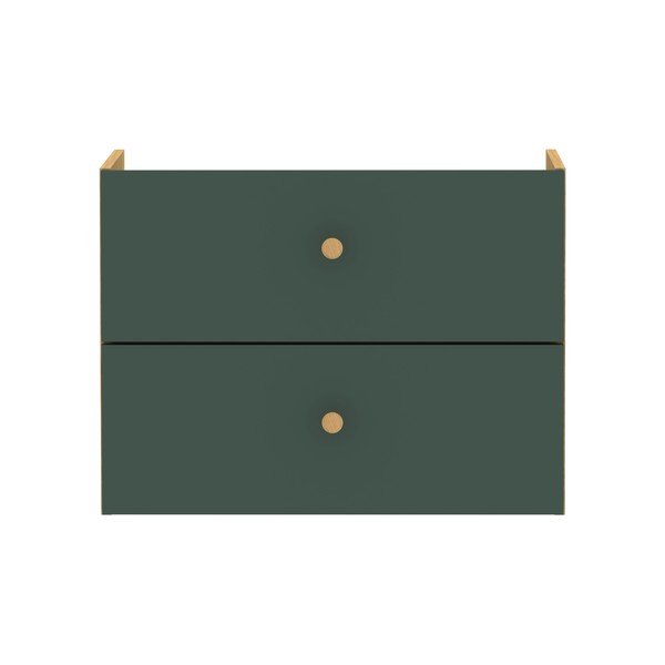 Tmavě zelená komponenta se zásuvkami 43x33 cm Z Cube - Tenzo-image-2