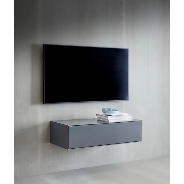 Šedý TV stolek 91x24 cm Edge by Hammel - Hammel Furniture-image-1