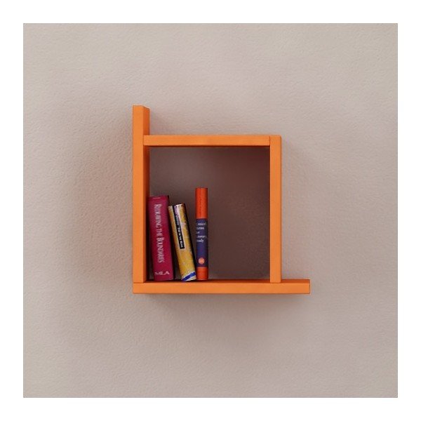 Oranžová nástěnná police Kutu-image-1