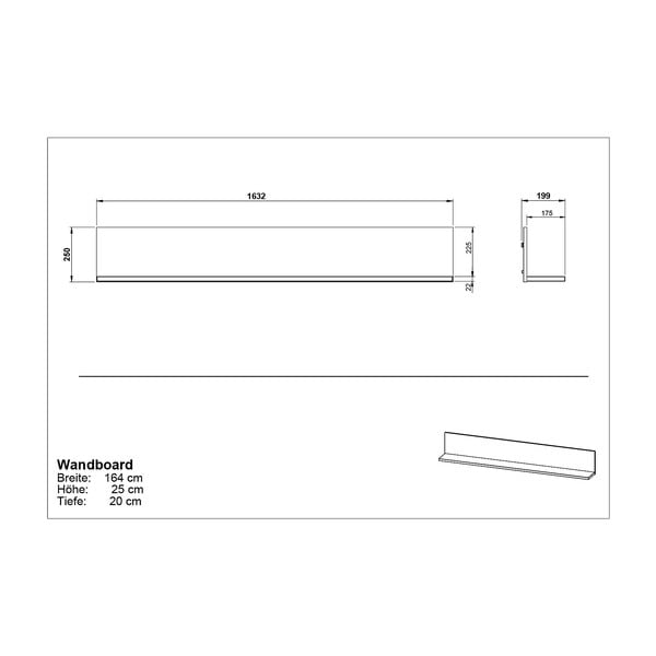 Šedobéžová police v dekoru ořechu California - Germania-image-3