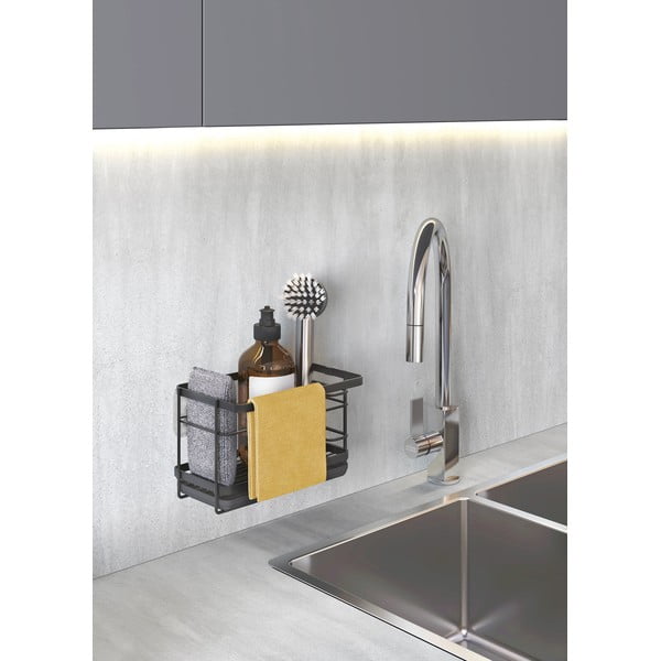 Samodržící kovový stojan na mycí prostředky Tokyo Lava – Metaltex-image-4