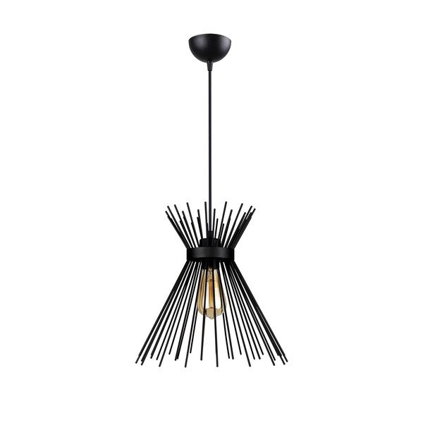 Černé kovové závěsné svítidlo Izmir – Squid Lighting-image-2