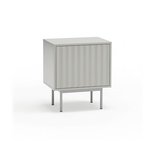 Světle šedý matný noční stolek Sierra – Teulat-image-2