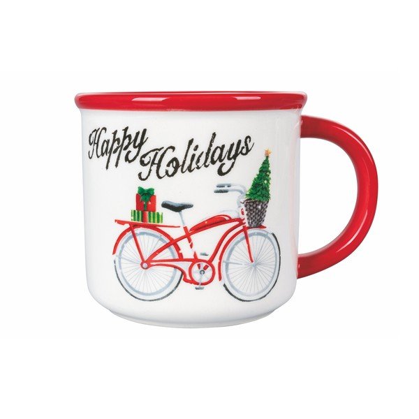 Vánoční hrneček z dolomitu VDE Tivoli 1996 Xmas Bike, 480 ml-image-1