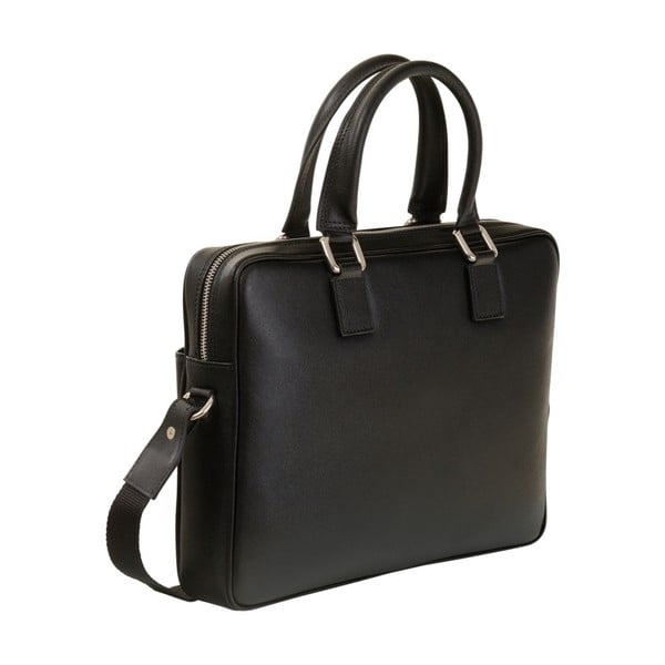 Černá taška / kabelka z pravé kůže Andrea Cardone Santo Duro