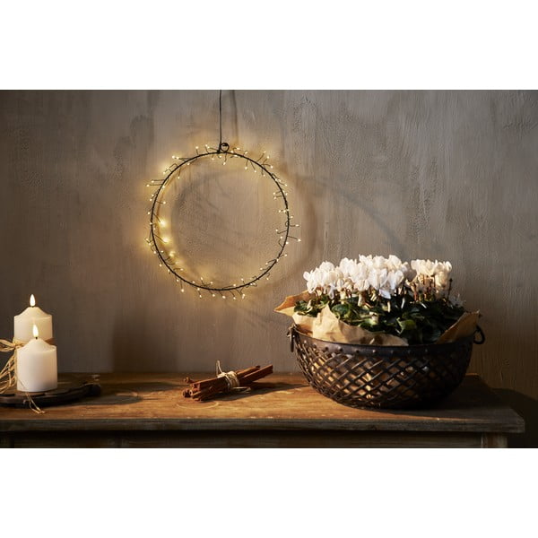 Černá světelná dekorace s vánočním motivem ø 30 cm Nike – Star Trading-image-2