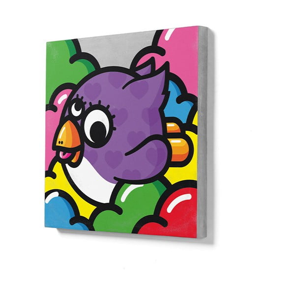 Betonový nástěnný obraz Lyon Béton Volante Violette, 50 x 50 cm-image-1