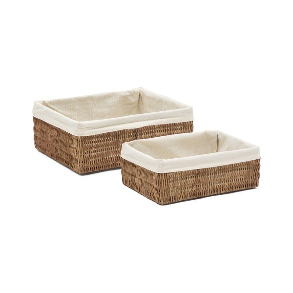 Ratanové košíky v sadě 2 ks 28x20x10 cm Indali – Kave Home