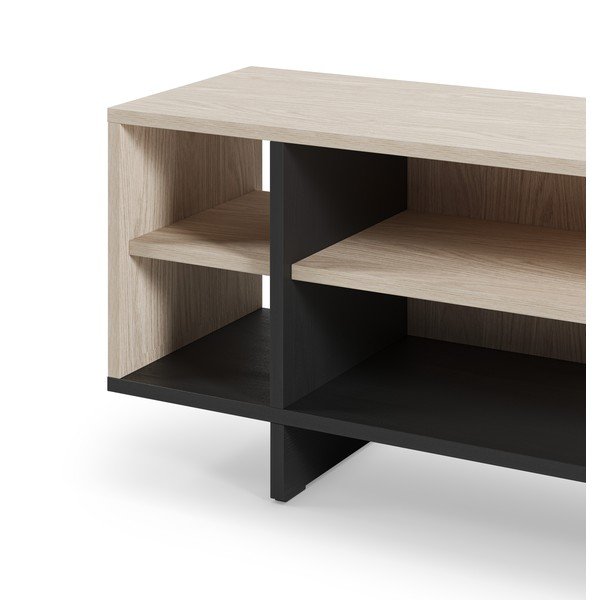 Černý TV stolek 160x44x36 cm Cequoia – Marckeric-image-4