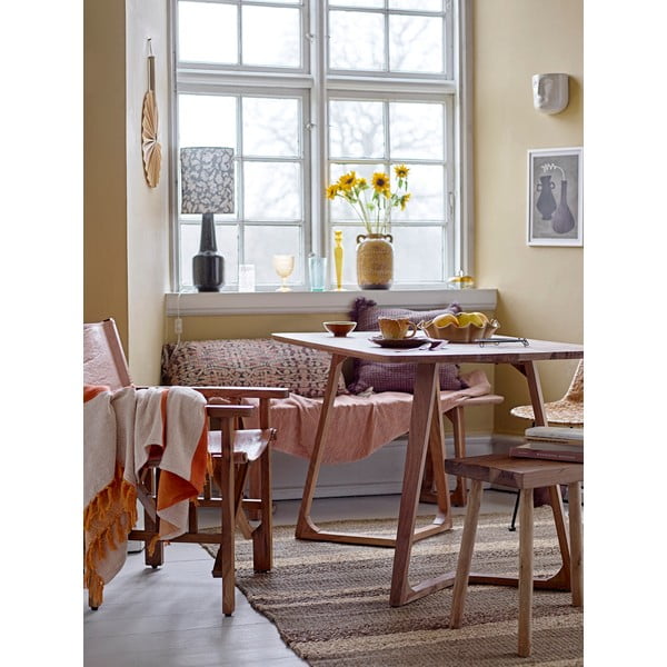 Zelená stolní lampa s textilním stínidlem (výška 62 cm) Olefine – Bloomingville-image-1