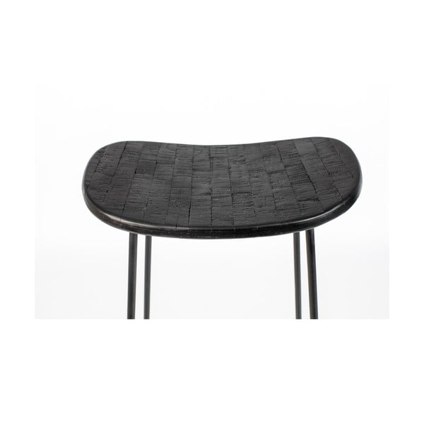 Černá barová stolička 2 ks (výška sedáku 62 cm) Tangle – White Label-image-1