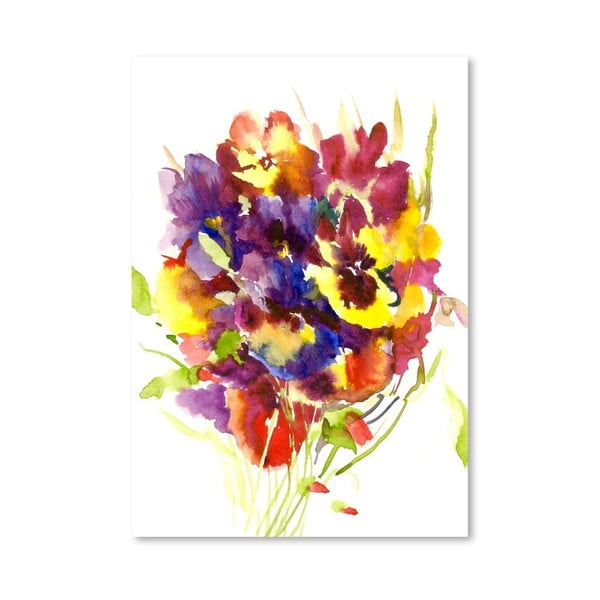 Plakát Colorful Pansies od Suren Nersisyan