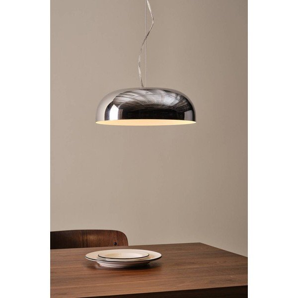 Ocelové závěsné svítidlo v leskle stříbrné barvě ø 35 cm Ragge – Jotex-image-1