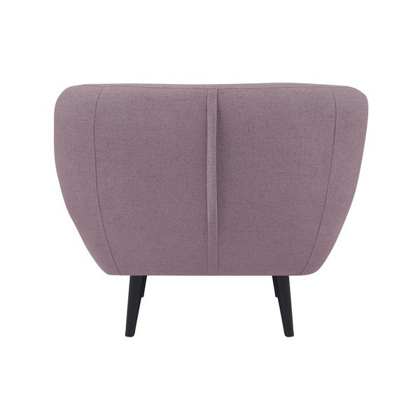 Růžové křeslo s hnědými nohami Mazzini Sofas Piemont-image-1