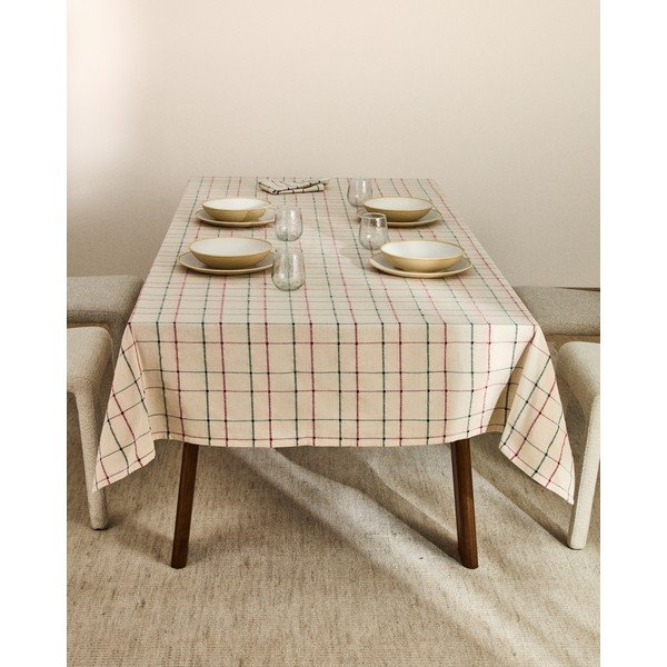 Ručně výraběný ubrus z žakáru 150x250 cm Aldelie – Kave Home-image-3