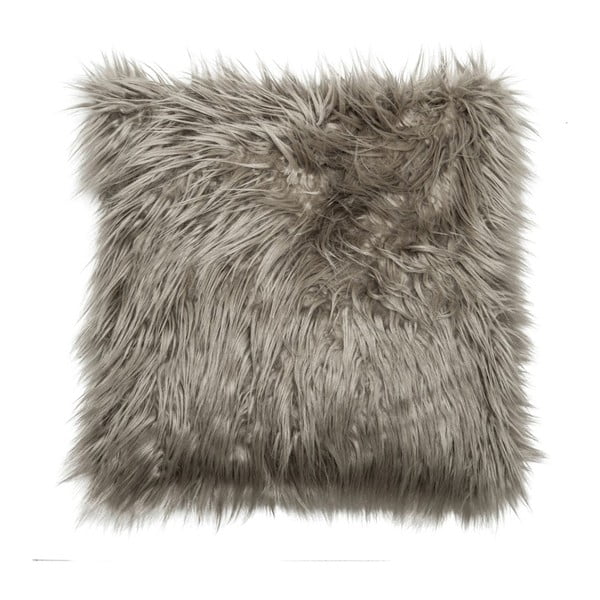 Polštář Faux Fur Grey, 45x45 cm