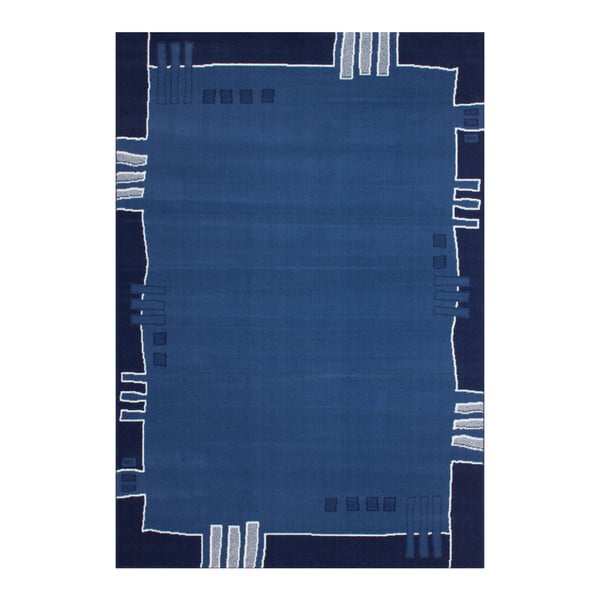 Modrý koberec Kayoom Saga, 120 x 170 cm