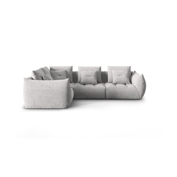 Světle šedá rohová pohovka (levý roh/do L) Bloom – Micadoni Home