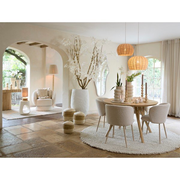 Kulatý jídelní stůl z mangového dřeva ø 120 cm Quenza – Light & Living-image-2