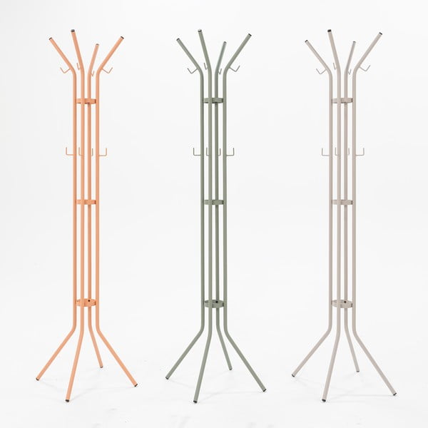 Šedozelený kovový věšák ø 40x170 cm Jessy – Spinder Design-image-2