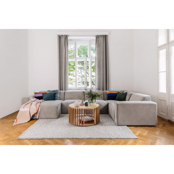 Béžová manšestrová rohová pohovka (levý roh) Sting - Scandic-image-1