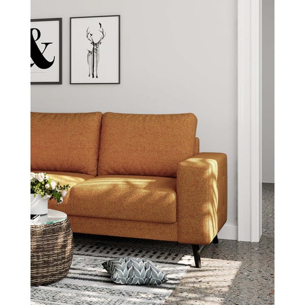 Oranžová rohová pohovka (levý roh) Fynn – Ghado-image-4