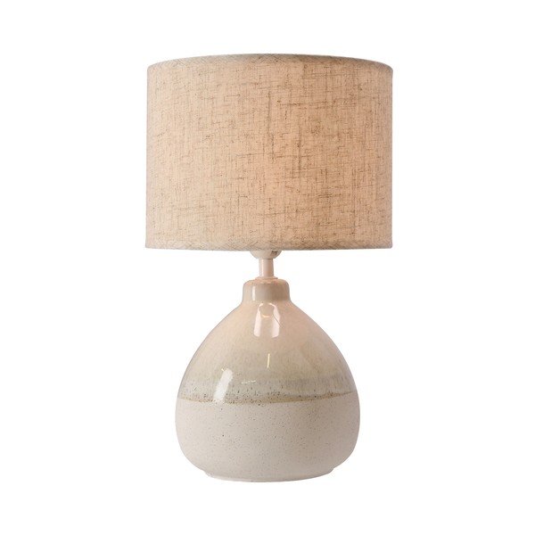 Béžová stolní lampa s textilním stínidlem (výška 41 cm) Ardo – Candellux Lighting-image-2