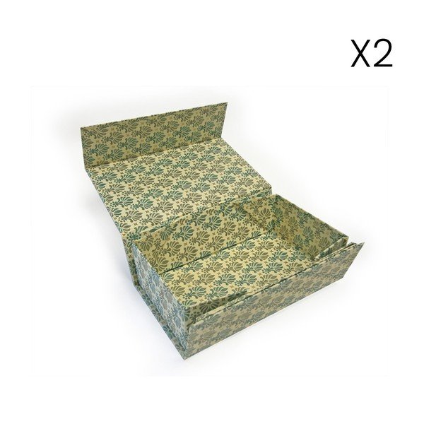 Dárkové krabice v sadě 2 ks 20x36 cm Lilies – Kartos-image-1