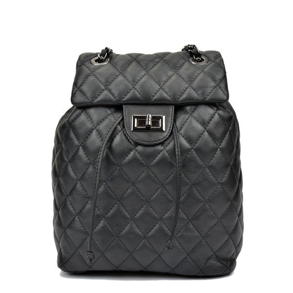 Černý kožený batoh Anna Luchini Lucy