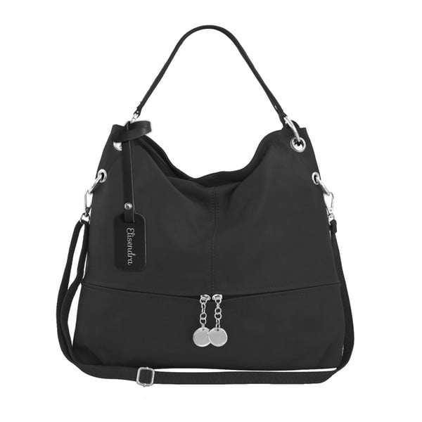 Černá kožená kabelka Maison Bag Evelyne