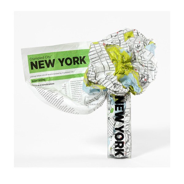 Zmačkaná cestovní mapa Palomar New York