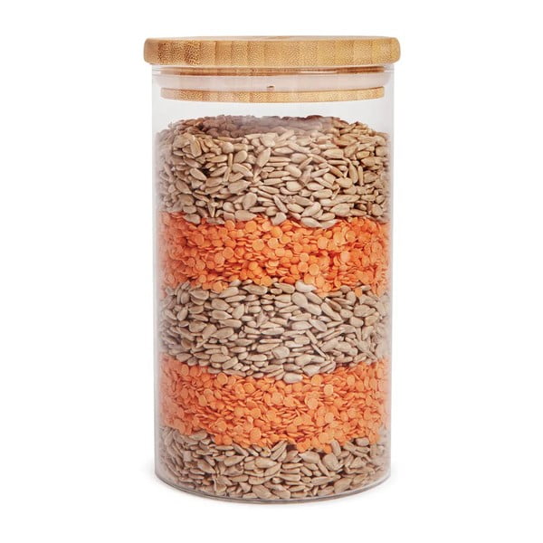 Mlýnek, prkénko a potravinové dózy v sadě 4 ks – Bonami Essentials-image-3