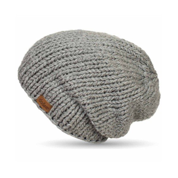 Ručně pletená čepice DOKE Grey Beanie