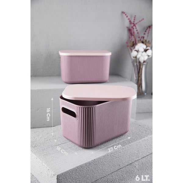 Plastový úložný box s víkem – Mioli Decor-image-1